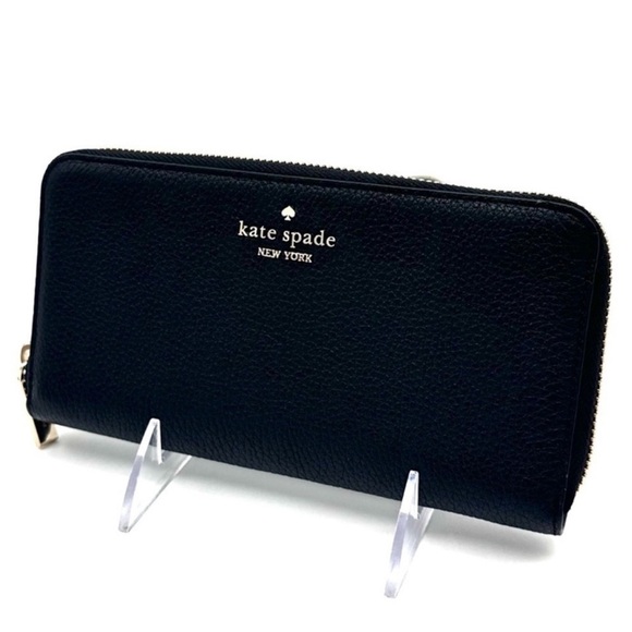 Kate Spade Leila Large Continental Wallet Black - Picture 1 of 8